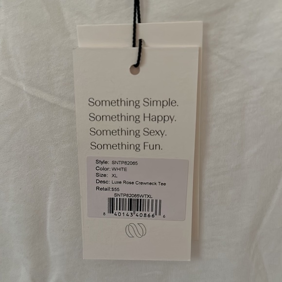 Something Navy white T-shirt - Picture 4 of 5